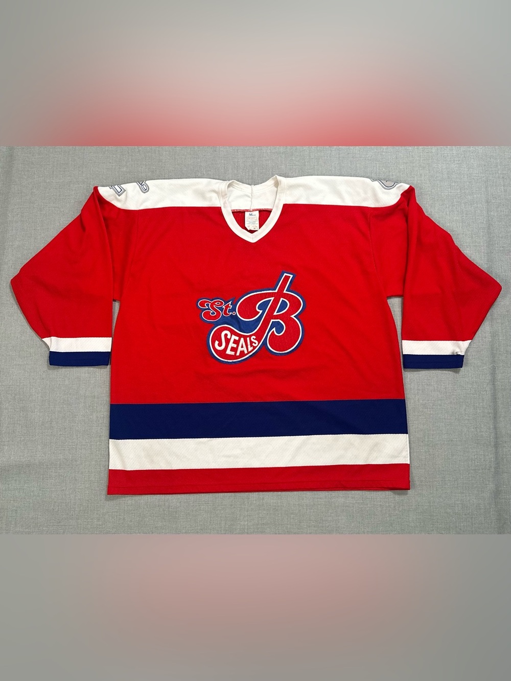 Vintage Maska Air-Knit St. B Seals Hockey Jersey XXL Made Canada